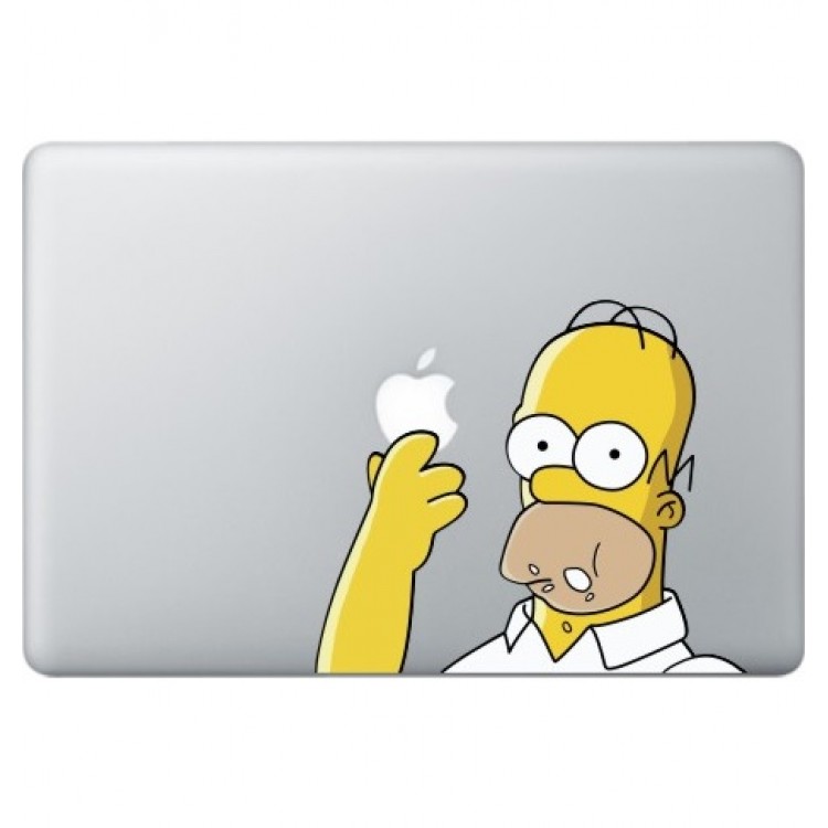 Homer Simpsons (2) Macbook Decal Full Colour Decals